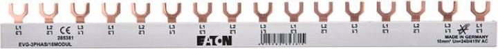 Produktbild Eaton Phasenschiene, 3Ph, 10qmm, Gabel, 16TE 285381