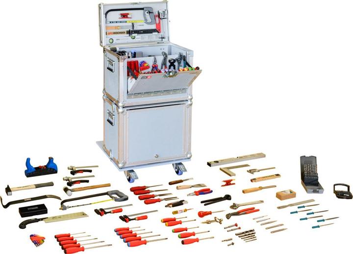Produktbild OPO Leichtbau-Schreiner-Werkzeugkiste COMBI mit Unterbau (65 Teile)