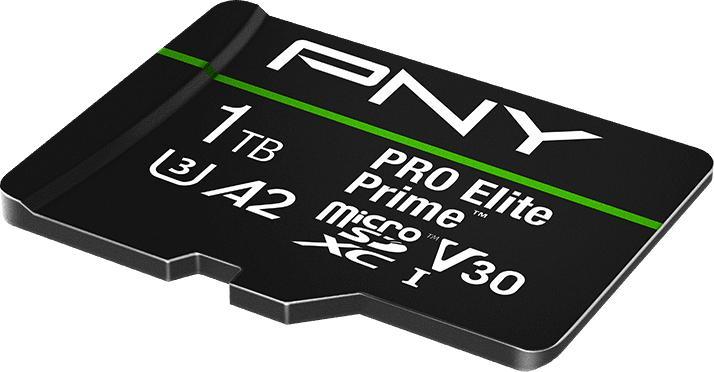 Actual product image PNY microSD Pro Elite Prime 1TB (1000 GB, microSDXC, U3, UHS-I)