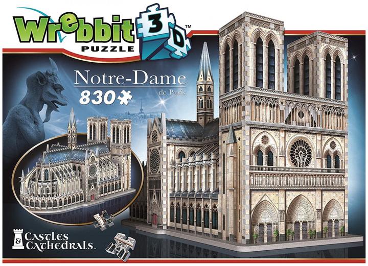 Actual product image Wrebbit 3D Castles & Cathedrals: Notre-Dame de Paris (830 pieces) (830 pieces)