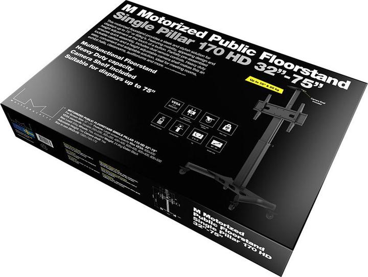Produktbild Multibrackets Standfuss elektr. 32-75", max 60 kg, schwarz (75", 60 kg)