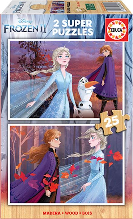 Produktbild Educa Holzpuzzle Frozen 2 2x25 Teile (25 Teile)