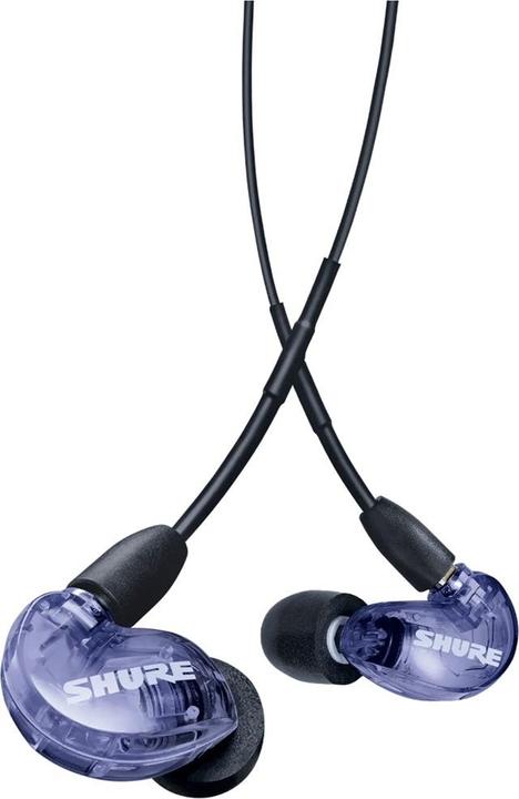 Actual product image Shure SE215 Special Edition Uni In-Ear Headphones - Purple (No noise cancelling, Cable)