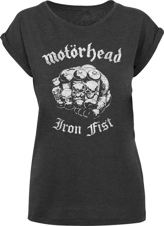 Actual product image Merchcode Ladies Motorhead - Iron Fist Extended Shoulder Tee - 117413 (M)