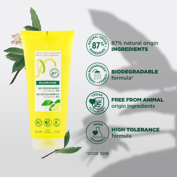 Produktbild Klorane Duschgel mit Zitruszeste (200 ml)