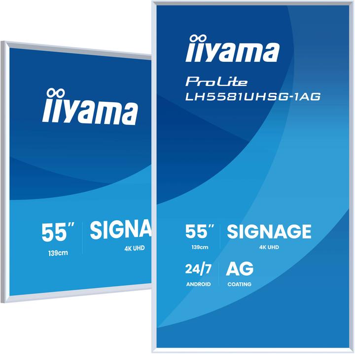 Actual product image iiyama LFD ProLite LH5581UHSG-1AG (3840 x 2160 Pixels, 54.60")