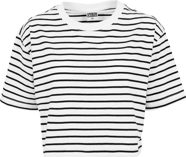 Actual product image Urban Classics Ladies Short Striped Oversized Tee (XS)