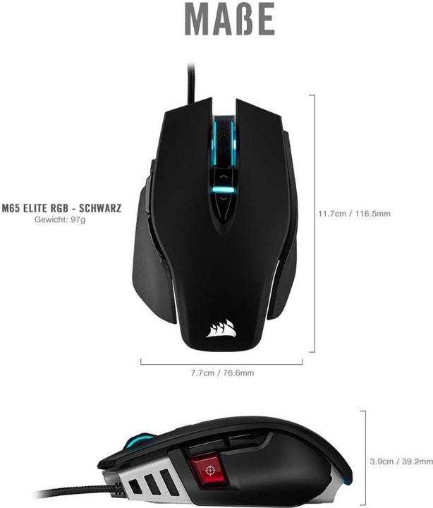 Actual product image Corsair M65 Elite (Cable)