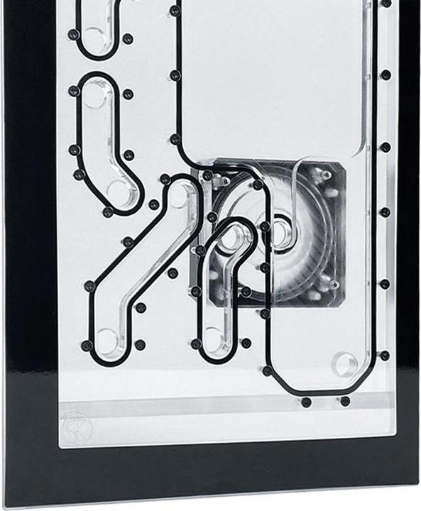 Image du produit Stealkey Customs Lian Li O11D Mini Front MK2 D5 Distroplate - Acrylique - Noir