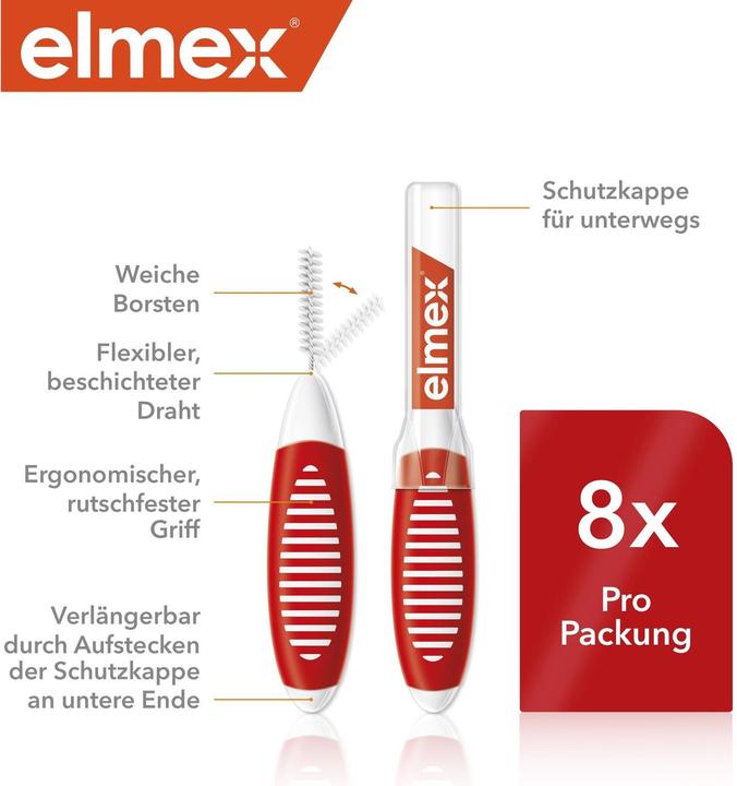 Actual product image Elmex Red, size 2 (8 x, 2 mm)