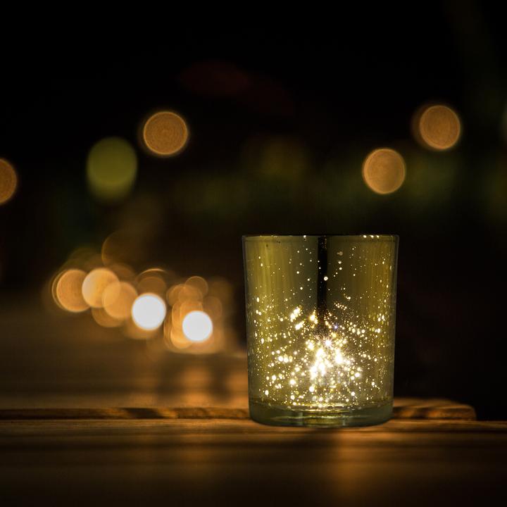 Actual product image Relaxdays 12x tealight jar (1 x, 7 x 7 x 8.5 cm)