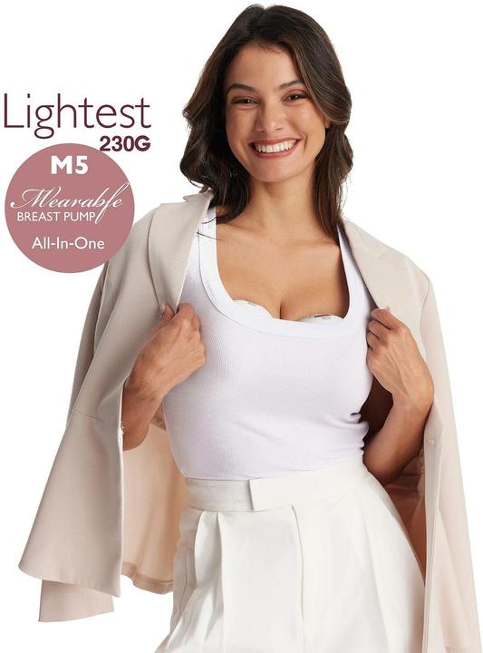 Actual product image Momcozy M5 double breast pump set