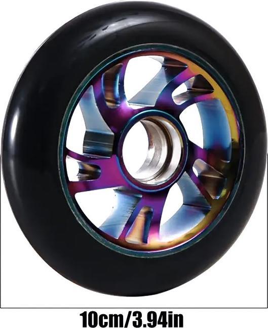 Actual product image Graw Jump Ramps 2 Performance Scooter Wheels 100mm, Metallic Colourful