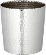 Cepewa Planter, silver with wavy edge, hammered, L, appro