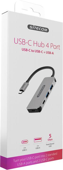 Actual product image Sitecom CN 384 (USB-C, 4 Ports)
