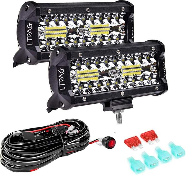 Ltpag 2 x 240W headlights LED auxiliary headlights