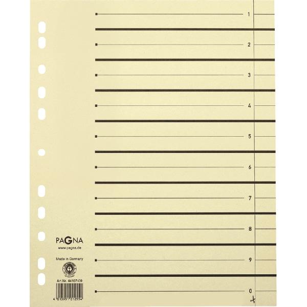 Immagine prodotto Pagna Divisori A4 beige confezione da 10 tgl.