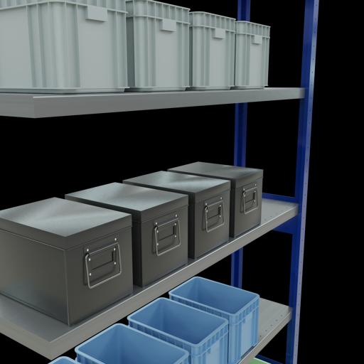 Produktbild Schulte Lagertechnik Stecksystem Anbauregal MULTIplus250 mit Längenriegel
