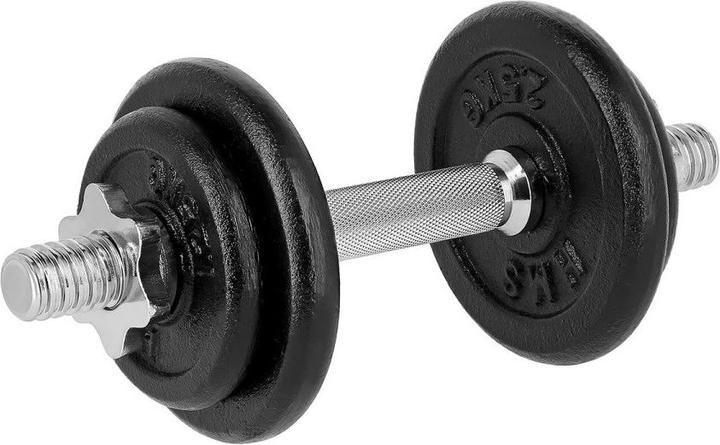 Produktbild HMS Hantelgewichte mit Kunststoffkoffer ST20 20kg, schwarz (2 x 10 kg)