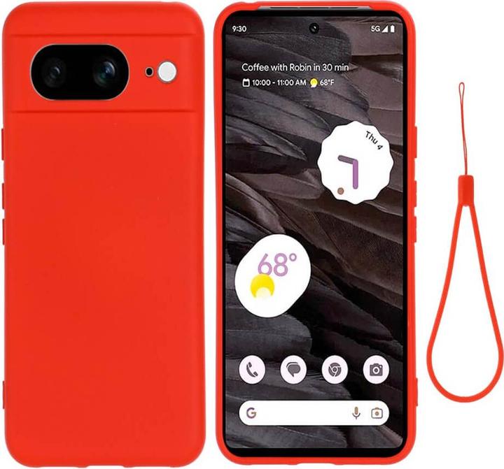 Produktbild Cover-Discount Google Pixel 8 - Silikon Gummi Hülle rot (Google Pixel 8)