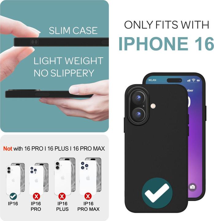 Produktbild Nalia Matt Silikon Hülle (Apple iPhone 16)