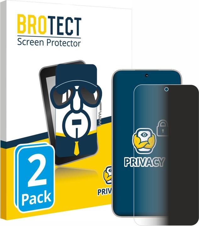 Productafbeelding BROTECT Sichtschutzfolie Anti-Spy Privacy Folie Blaulicht-Schutz (2 Stuk, Samsung F400)