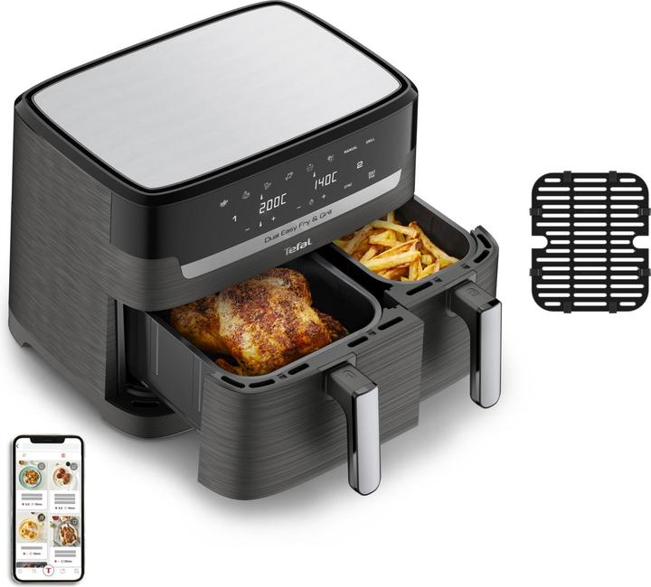 Produktbild Tefal Dual Easy Fry & Grill EY905B - Heteluchtfriteuse - 2700W - 8,3L