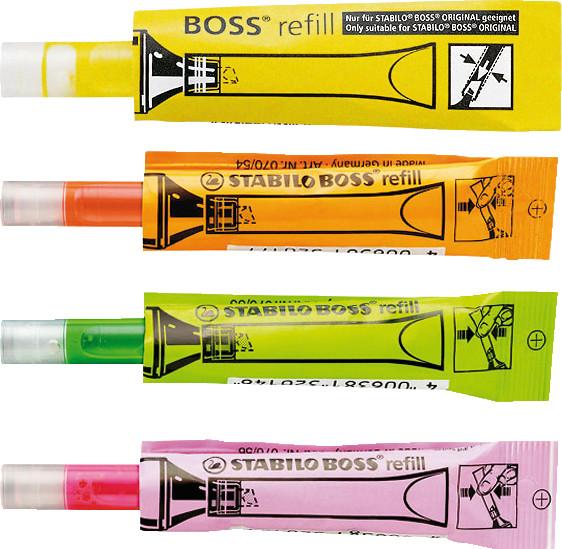 Produktbild STABILO BOSS ORIGINAL Refill (Neonorange, 5 mm, 1 x)