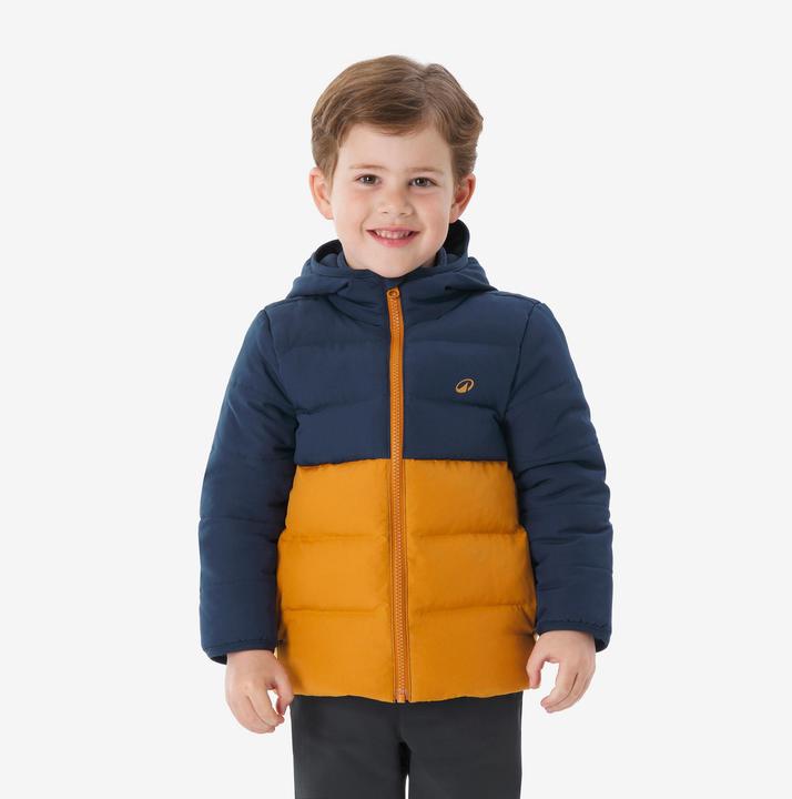 Actual product image Quechua Wattierte Jacke Kleinkinder Gr. 92-116 warm Wandern - NH500 blau/braun