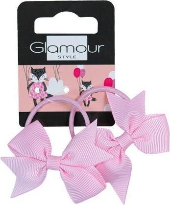 Immagine prodotto Glamour Fiocchi per capelli per bambini rosa 2 pezzi (2 pz.)