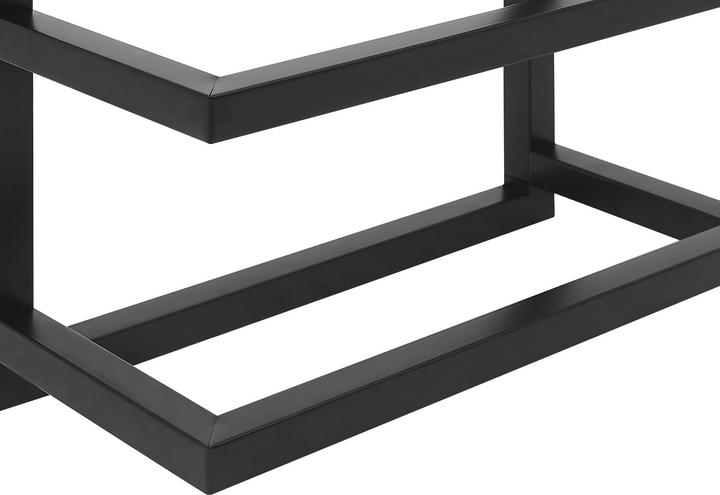 Productafbeelding Beliani Handdoekbeugel staal zwart 31 x 57 cm 5 armen CINTRA
