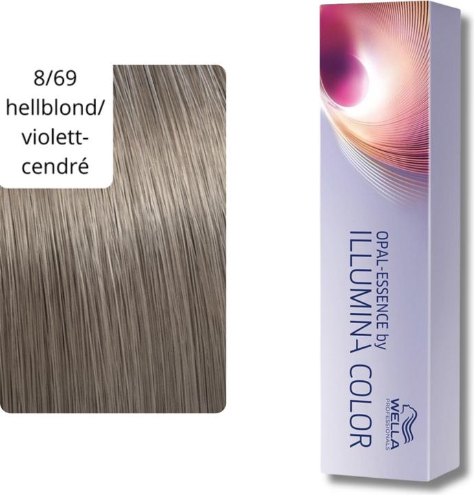 Actual product image Wella Illumina Color (8/69 light blonde purple-cendre)