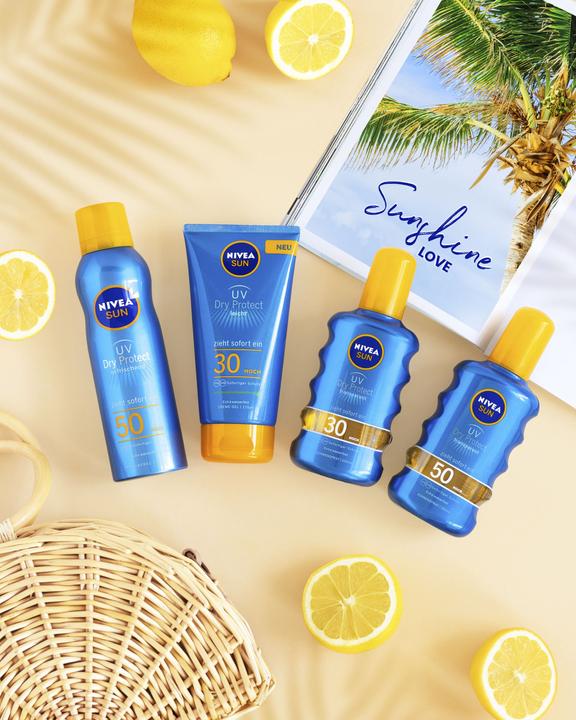 Actual product image NIVEA Dry Protect (Sun spray, SPF 50, 200 ml)