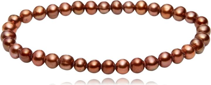 Leyda Armband Perle Kupfer (19 cm, Perle)