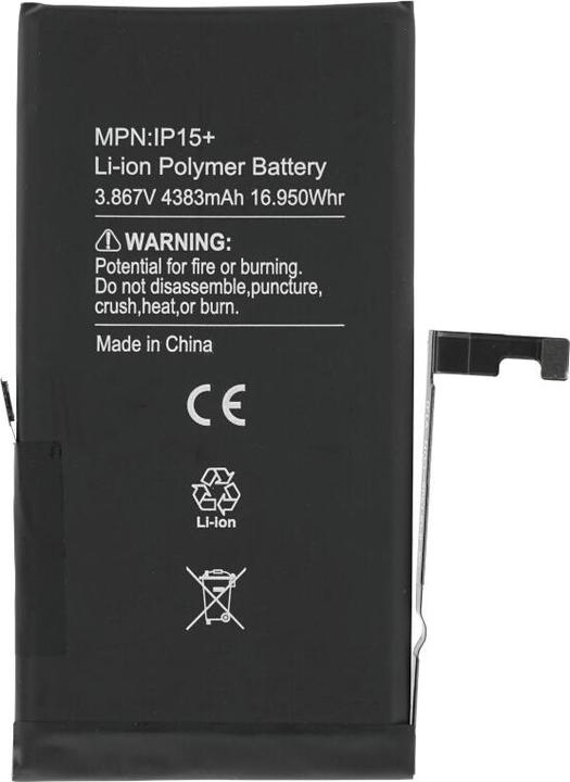Productafbeelding OEM Batterij voor iPhone 15 Plus, gedecodeerd met extra IC (zonder lassen)