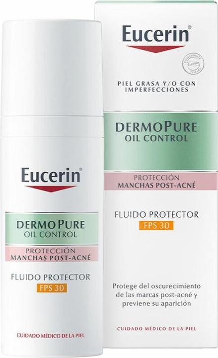 Actual product image Eucerin Dermopure Oil Control Protective Fluid Fps30 50ml (Suntan oil, 50 ml)