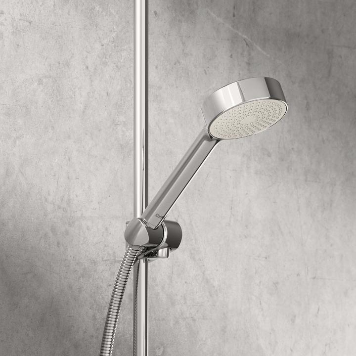 Actual product image Hansa Hansabasicjet hand shower, anti-calc technology, D= 95 mm, 1-jet, eco flow, 44610400 (1 Beam types, 9 l/min)