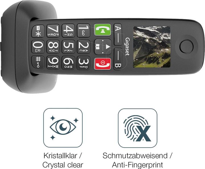 Produktbild Dipos Anti-Shock Displayschutz 9H (1 Stück, Gigaset GS290)