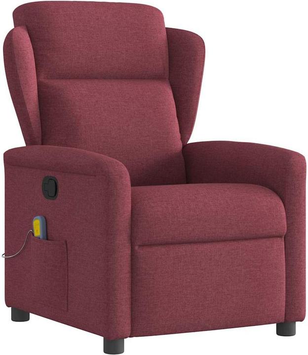 VidaXL Massagesessel Weinrot Stoff