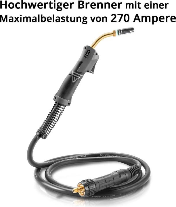 Produktbild Stahlwerk Schweissbrenner MIG MAG AK25/MB25 5m Schlauchpaket Eurozentralanschluss