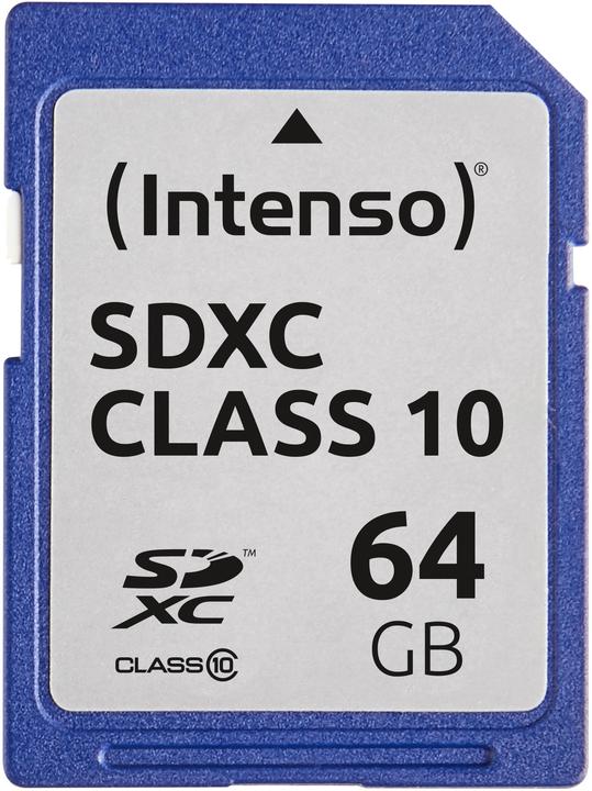 Image du produit Intenso SD Class 10 (64 Go, SDXC, U1)