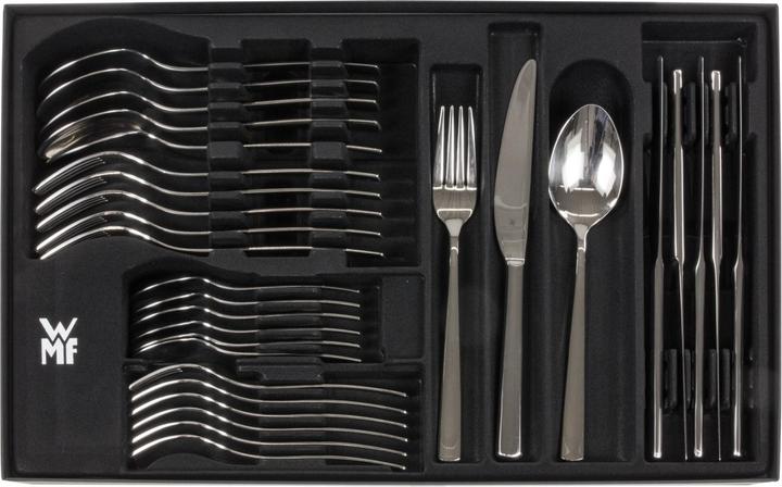 Productafbeelding WMF Bestekset 6 personen Boston 30st Monobloc Messen Roestvrij Staal Gepolijst (30 Stuk, Bestekset)