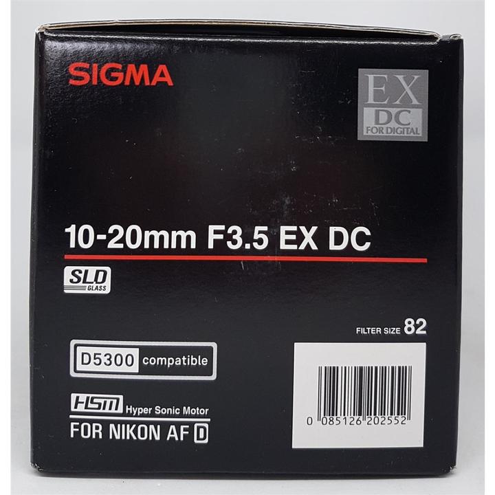 Actual product image Sigma 10-20mm EX DC ASP HSM, Nikon F DX (Nikon DX, APS-C / DX)
