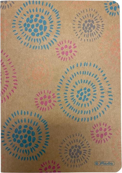 Produktbild Herlitz Notizbuch Notizbuch A5 80 Blatt kariert mit Kraftpapier Cover, Test (AAA393, Kariert)