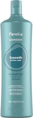 Actual product image Fanola Wonder Smooth Extra Care Smoothing Shampoo For Hair 1000ml (1000 ml, Liquid shampoo)
