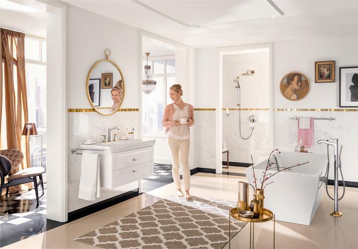 Produktbild hansgrohe Raindance Classic 240 Air 1jet Kopfbrause mit Brausearm : Farbe - Chrom (1 Strahlarten, 19 l/min)