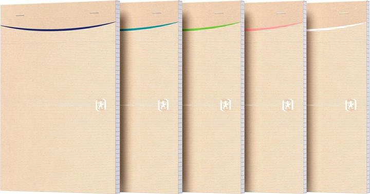 Produktbild Oxford Notizblock A5/80BL kariert 5mm sortiert (150 x 210 mm, Kariert, Weicher Einband)