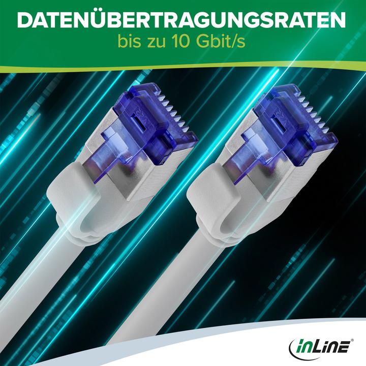 Produktbild InLine Patchkabel Slim (S/FTP, CAT6a, 1 m)
