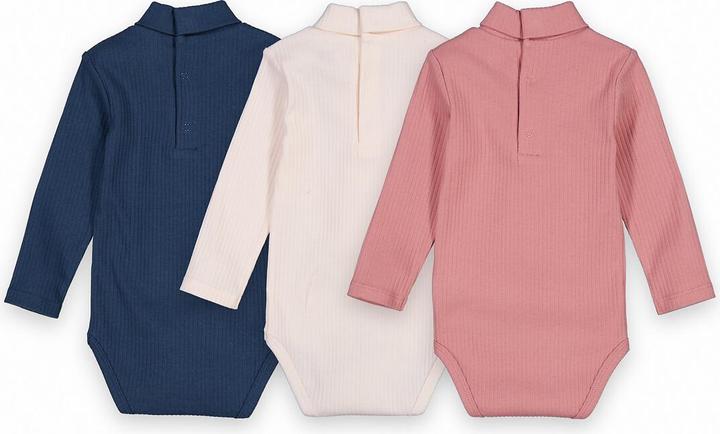 Produktbild La Redoute Collections 3er-Pack Langarm-Bodys mit Rollkragen (92)