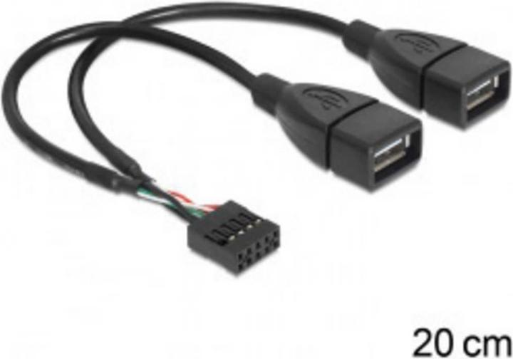 Produktbild Delock USB A – 3pin (0.20 m)